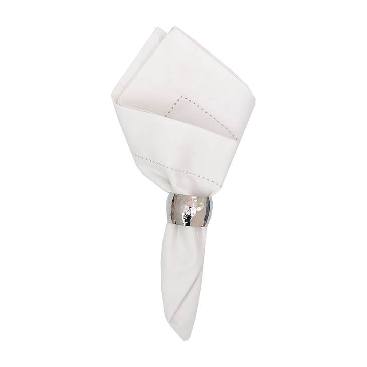 Hemstitch White Napkin Bubbles Gift Shoppe & Events