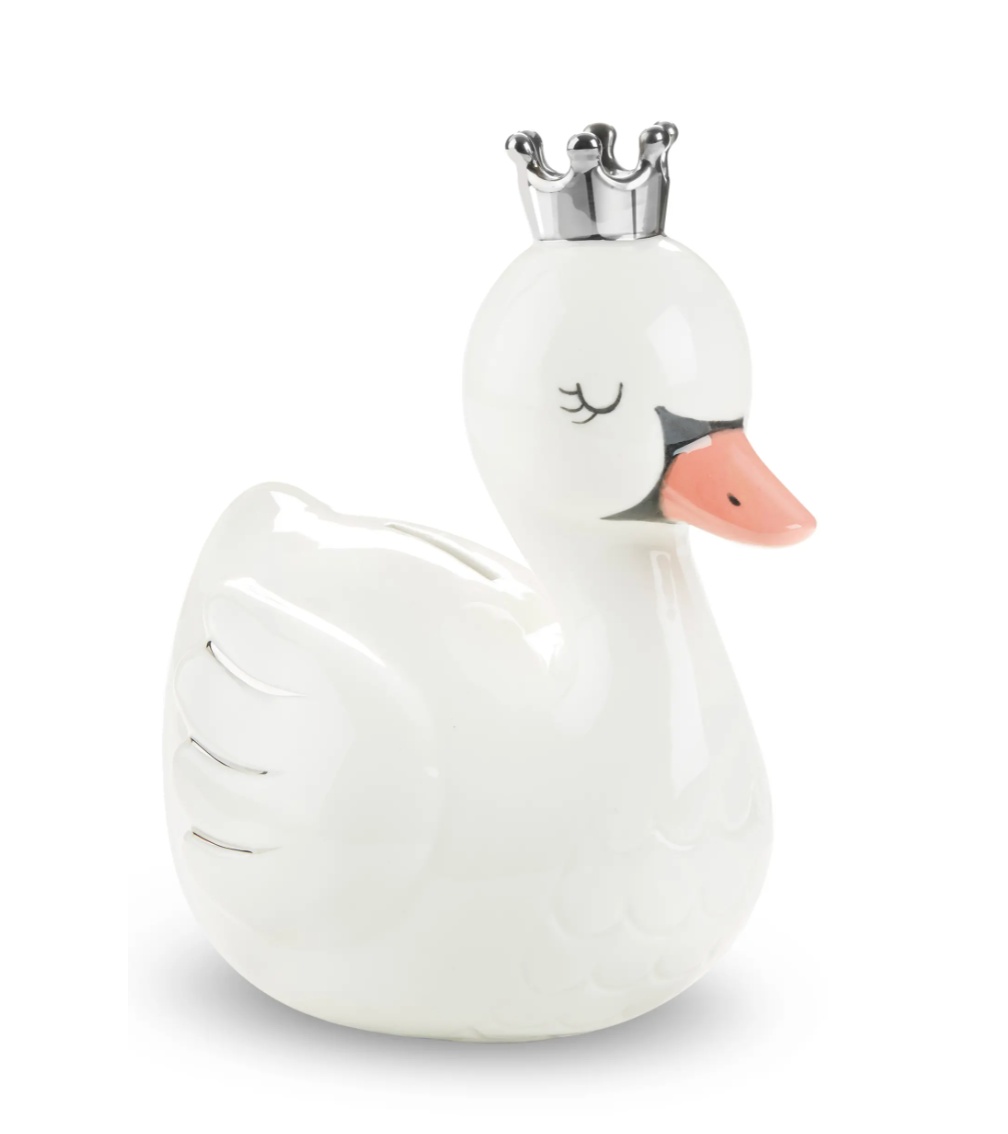Swan Princess Porcelain Bank Bubbles Gift Shoppe & Events