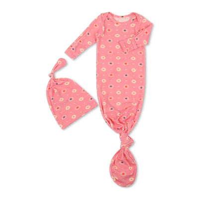 Baby Clothes 0-3 Tie Gown & Hat