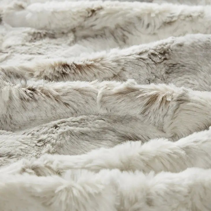 Faux Fur Oversized Marble Blanet