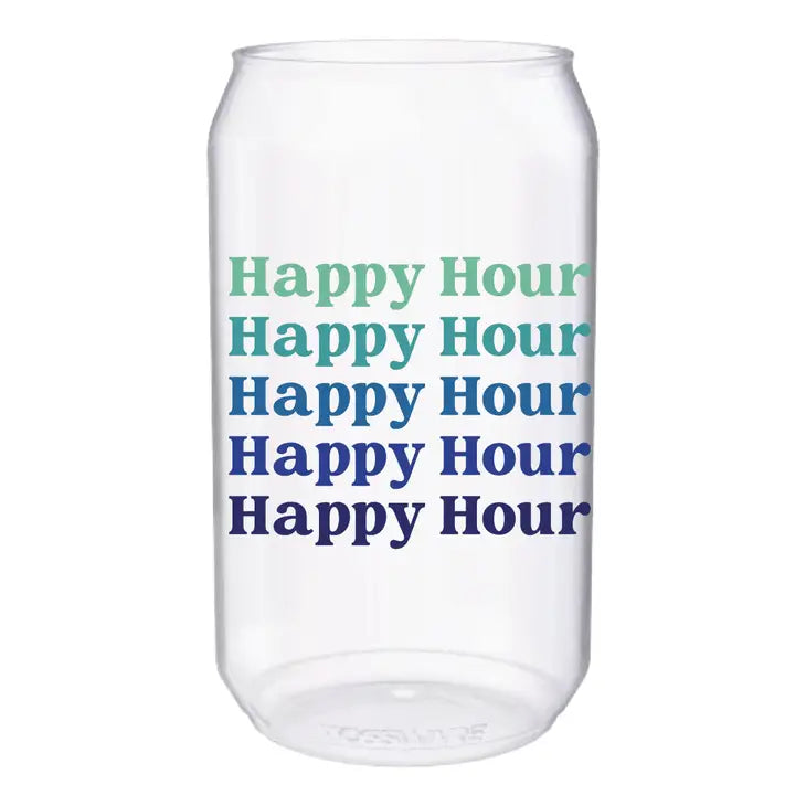 Happy Hour 4 Pack Plastic Glasses