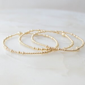 Bubbles Jewelry Bar Stretch Gold Beaded Bracelet