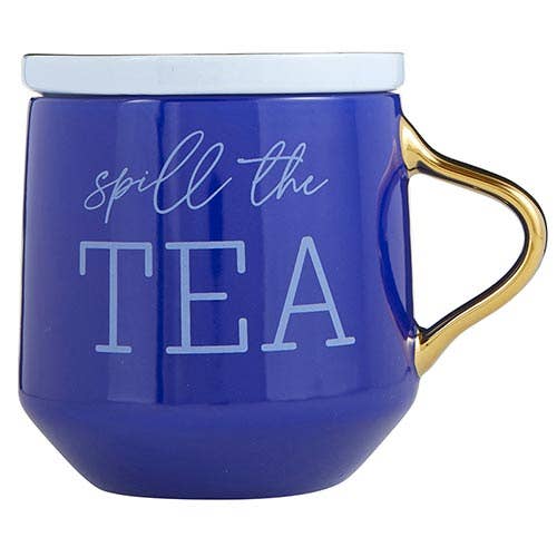 Mug and Coaster lid- Spill the Tea