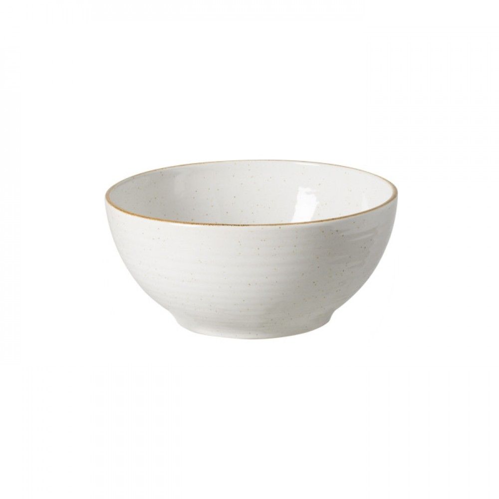 Footed Serving Bowl - White