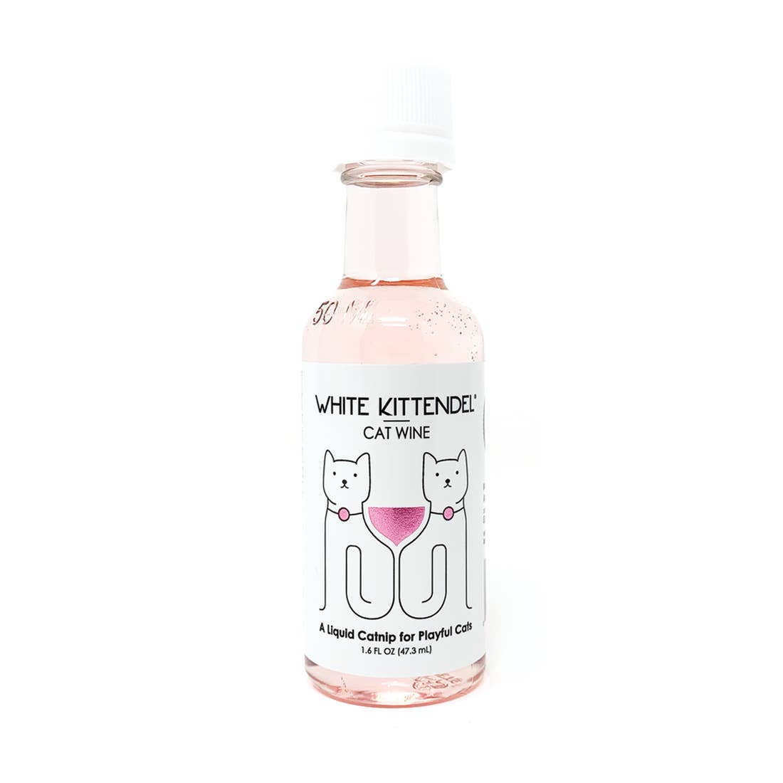 White Kittendel Cat Wine