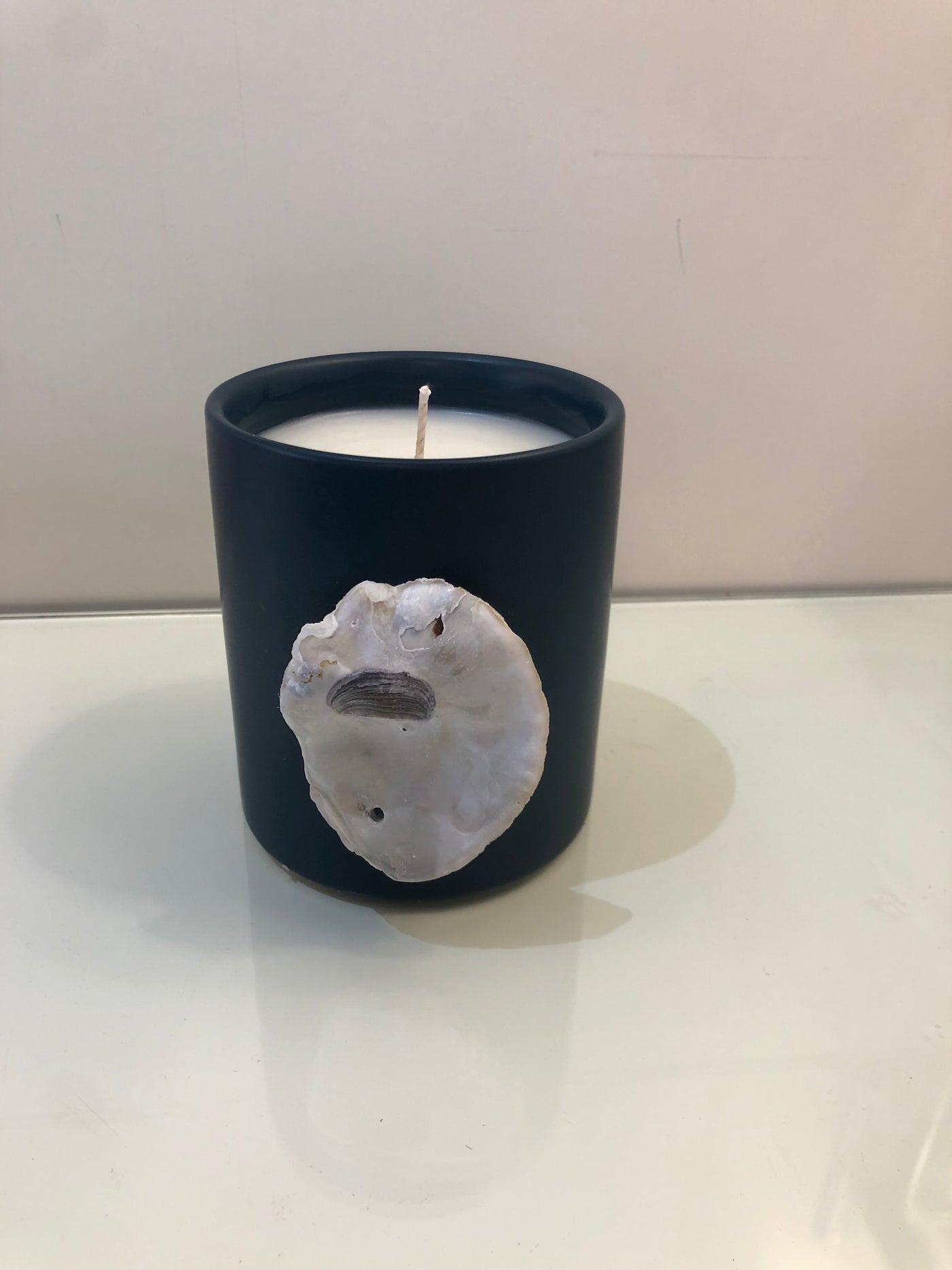 Bubbles Candle Co. Oyster Candles - 12 oz Black or Navy Candle Vessel