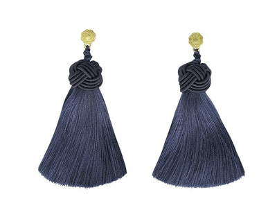 TOP KNOT SILK EARRINGS- 3 Colors to Choose