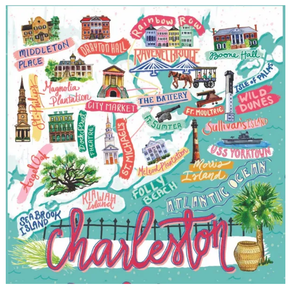 Charleston Icon Map Puzzle – Bubbles Gift Shoppe & Candle Co