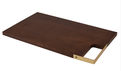 Wood + Brass Board - 18" x 11"