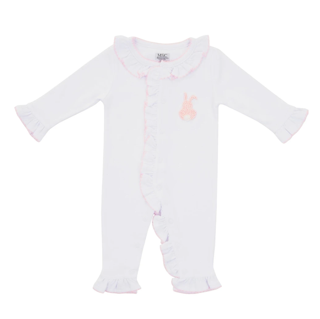 Bunny Baby Convertible Onesies French Knot