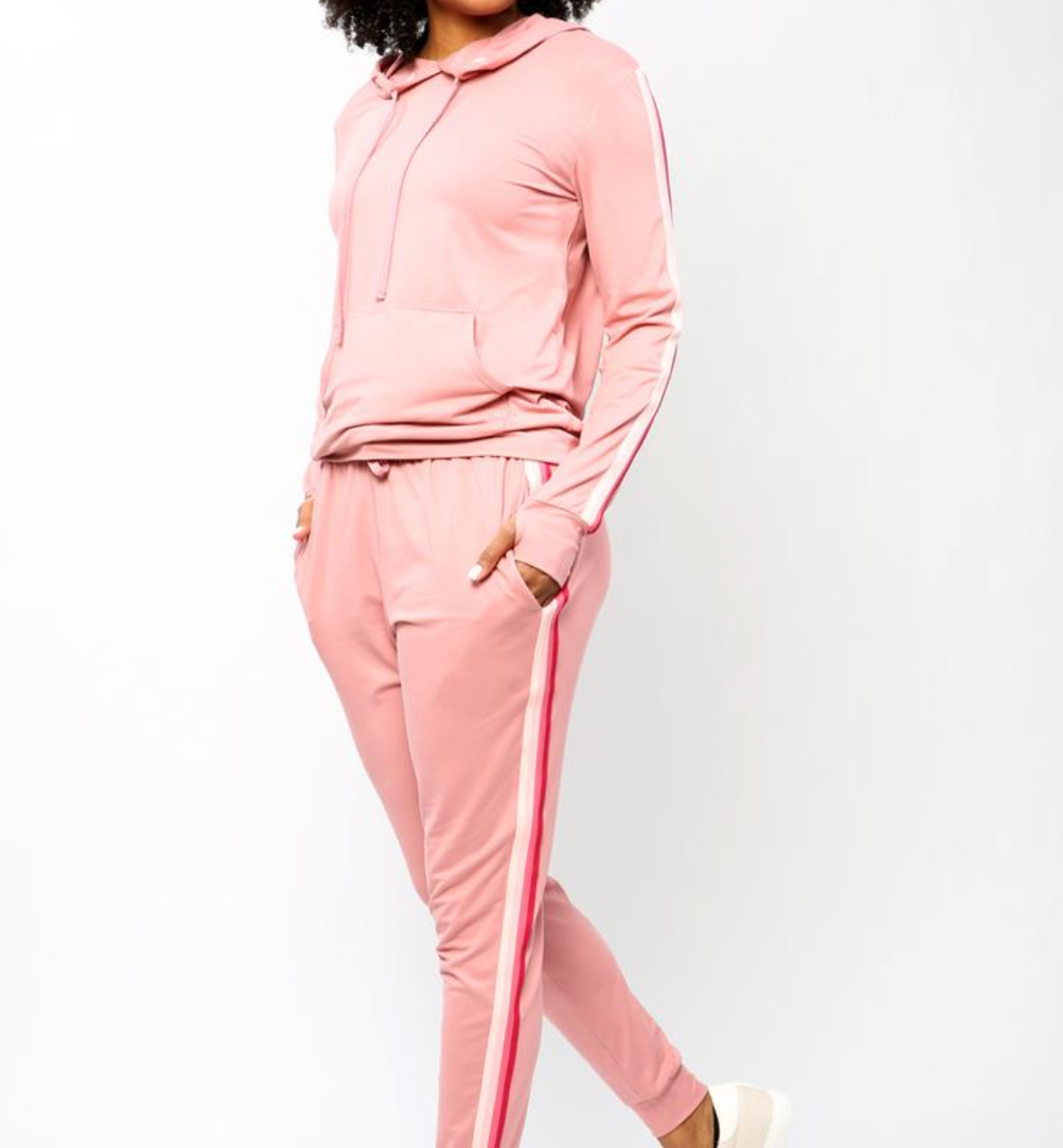 FITKICKS '76 Varsity Joggers- Pink or Gray