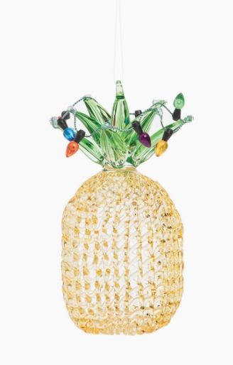 Pineapple Spun Glass Ornament