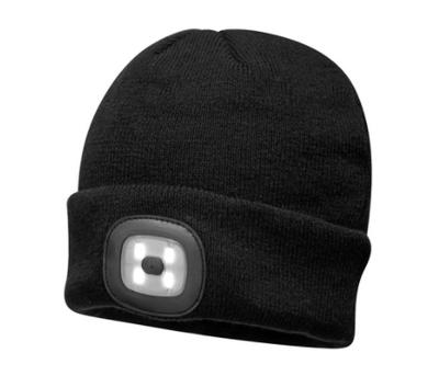 Night Scout Brightside LED Rechargeable Beanie, Several Colors