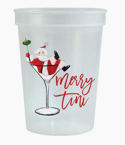 Christmas Reusable Stadium Cups - Set of 6, Several Designs