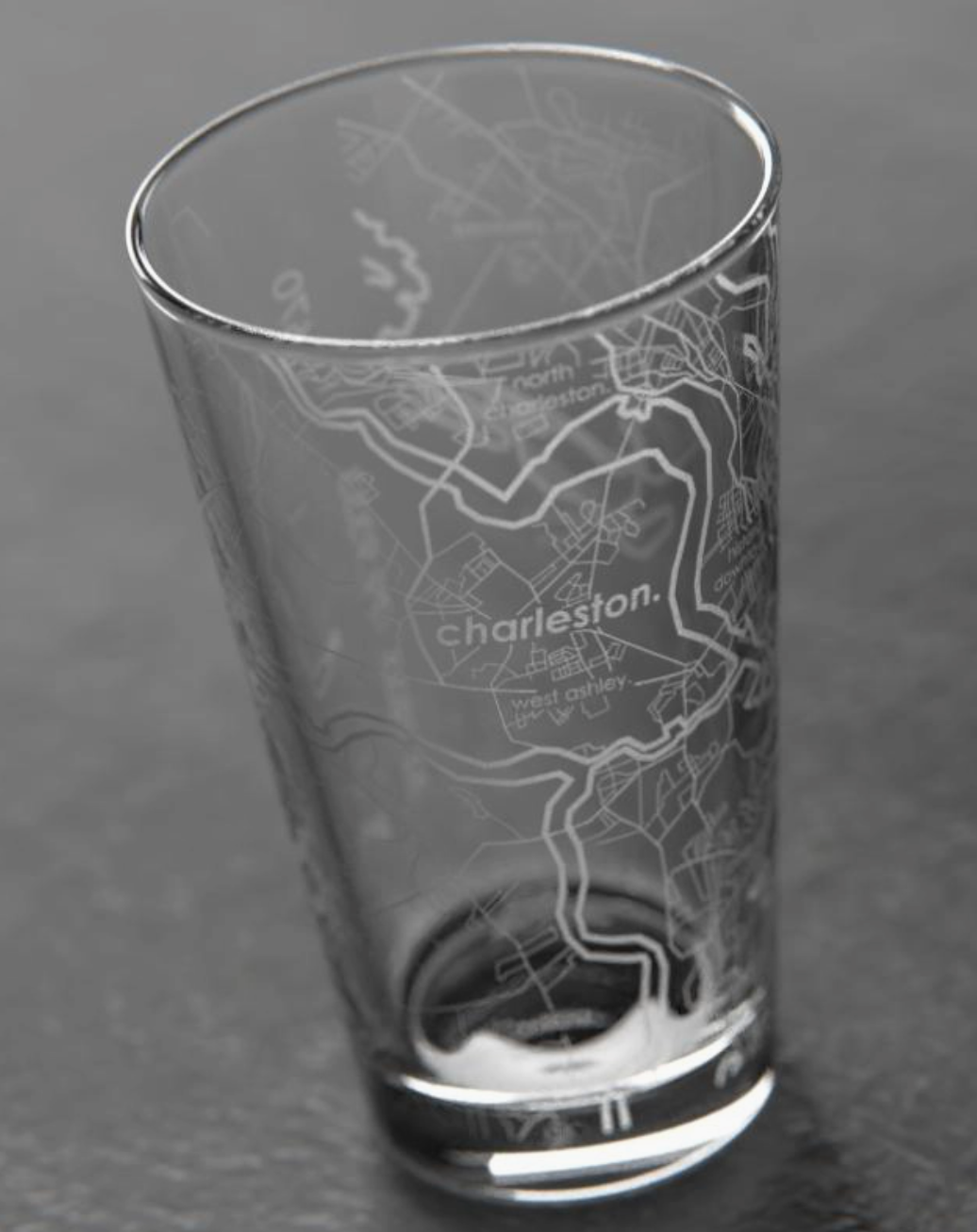Charleston SC Map Pint Glass