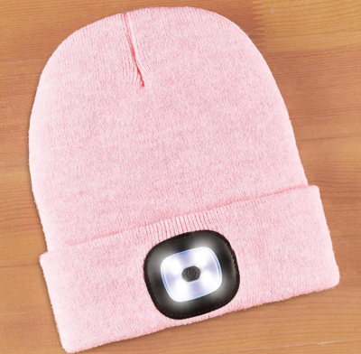 Night Scout Brightside LED Rechargeable Beanie, Several Colors