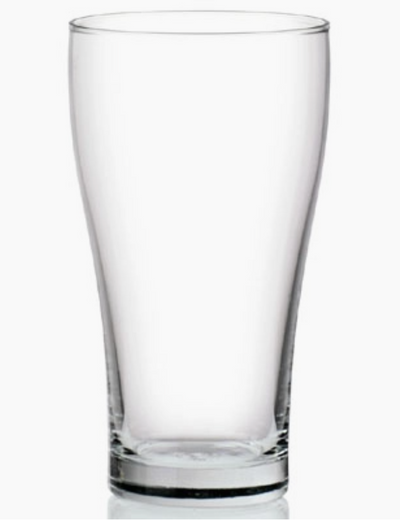 Amber Beer Glasses, Set of 6
