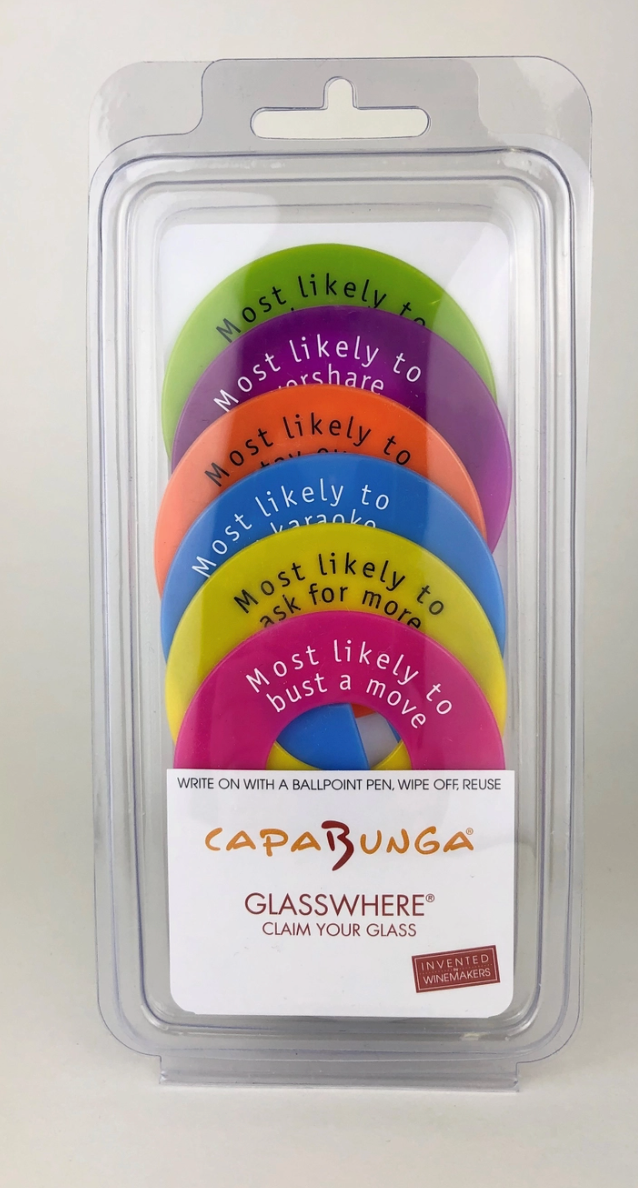 GlassWhere™ Set of 6 Colored Slogans