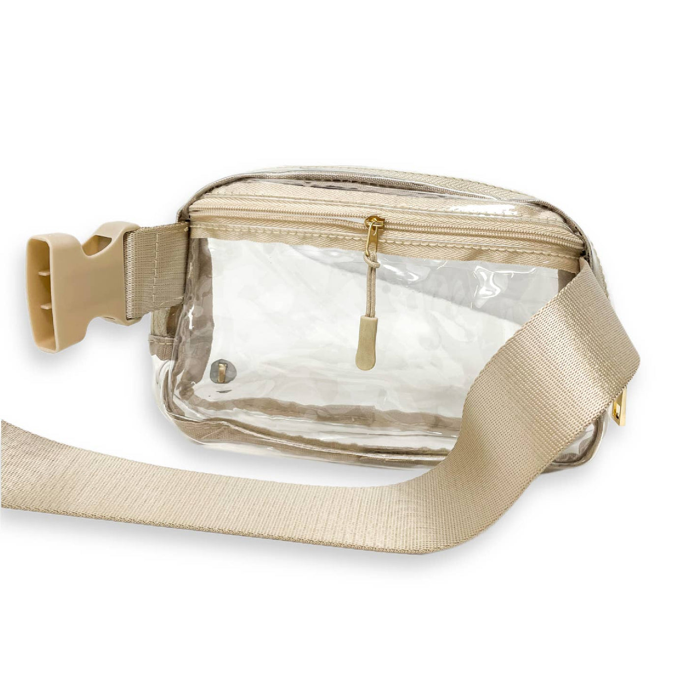Clear Stadium All You Need Belt Bag- Natural Beige