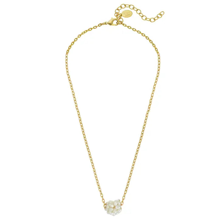 Pearl Cluster Chain Necklace