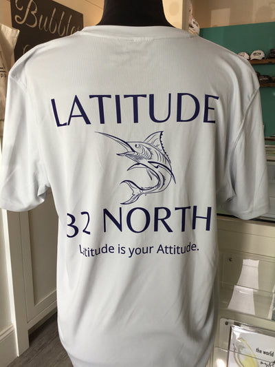 Charleston Tackle Co. Short Sleeve Latitude Shirt-Mens-Artic Blue, Grey, White