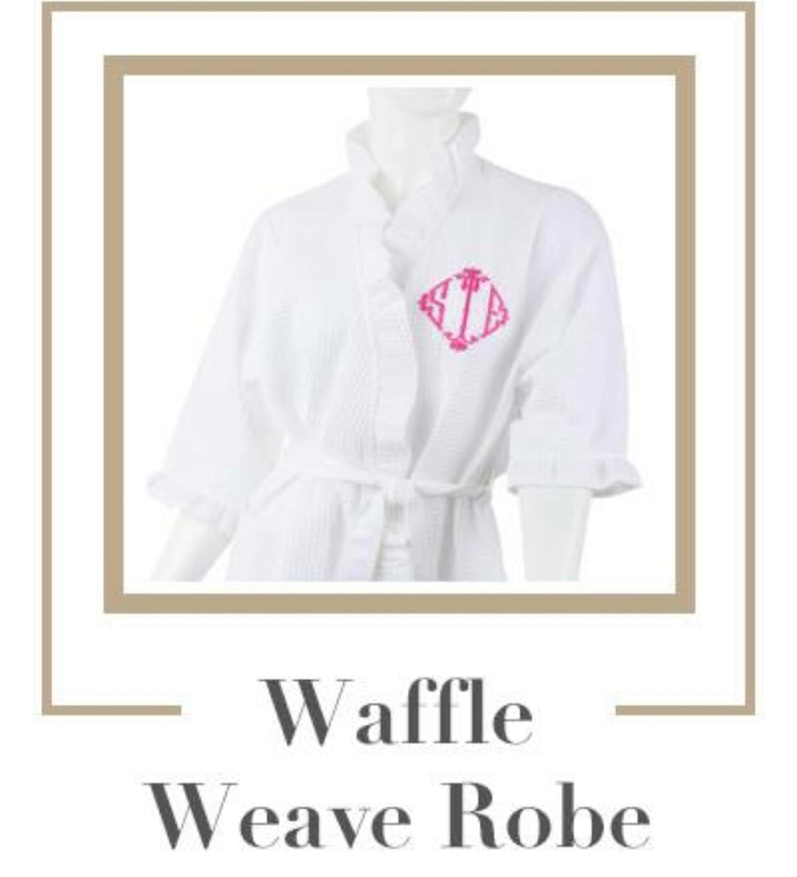 Waffle Weave White Robe