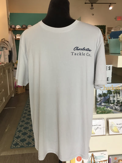 Charleston Tackle Co. Short Sleeve Latitude Shirt-Mens-Artic Blue, Grey, White