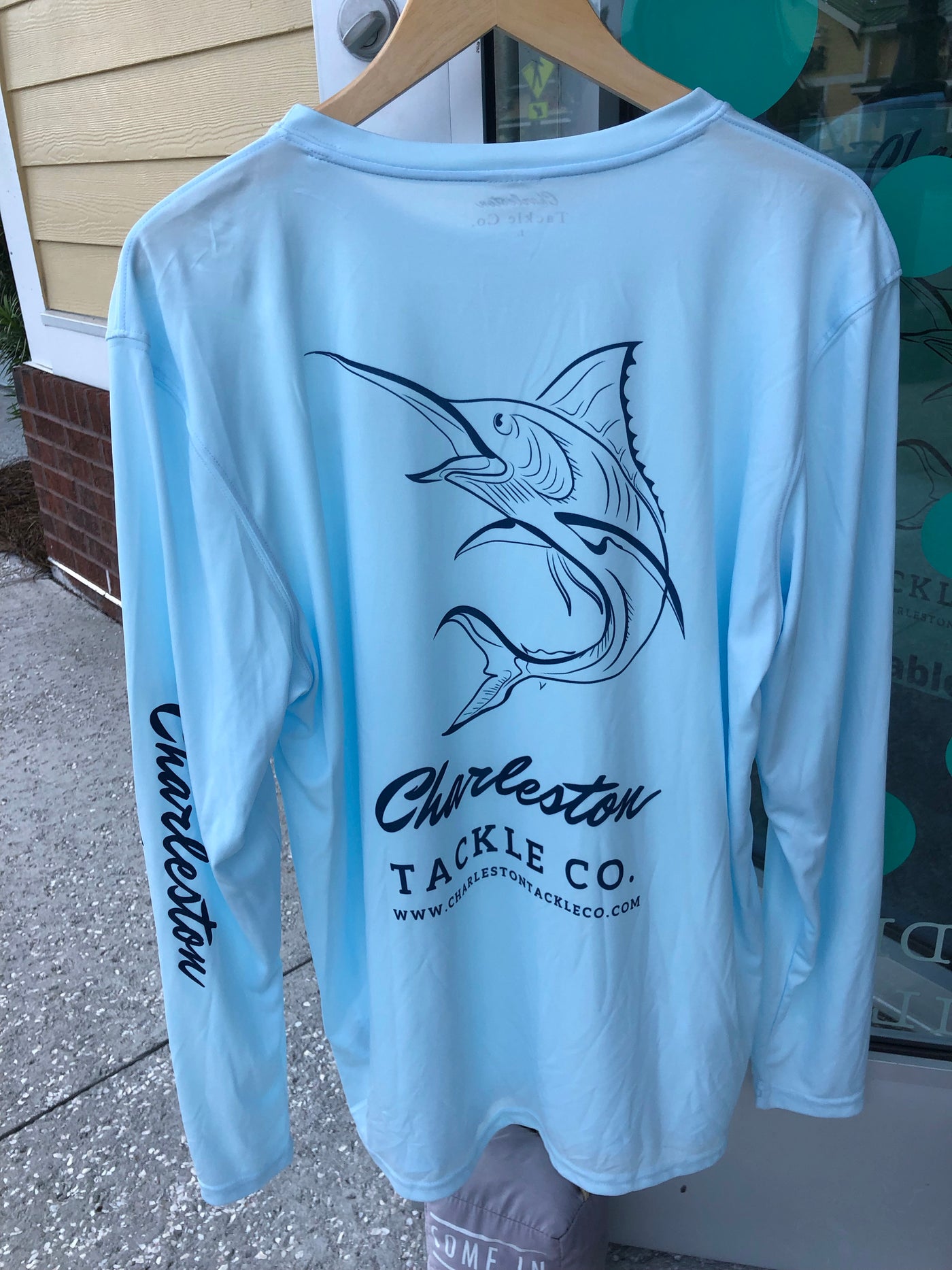 Charleston Tackle Co Long Sleeve PFG Fishing Shirt - Mens White / S