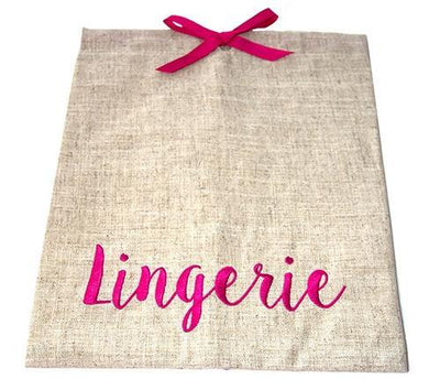 Lingerie Linen Bag - Bubbles Gift Shoppe